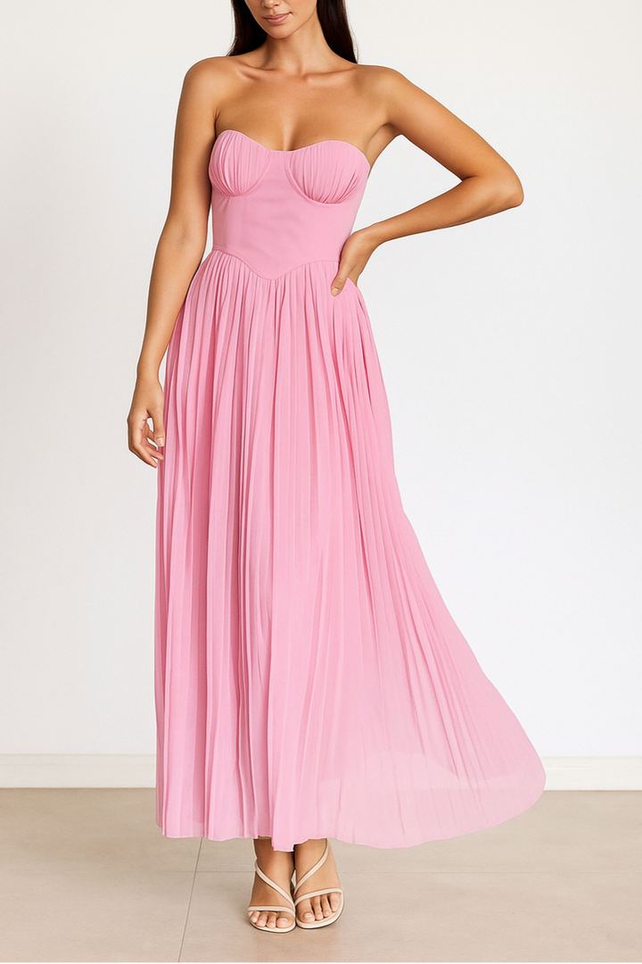 Cora | Strapless Maxi Dress