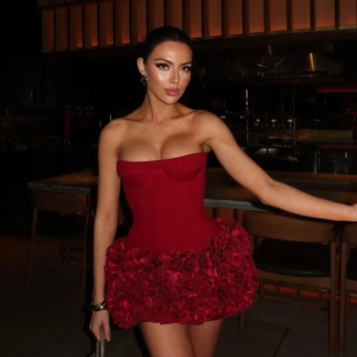 Jayla | Elegant Strapless Corset Mini Dress