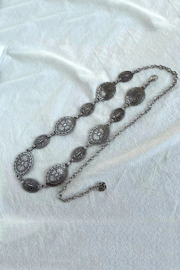 Raegan | Retro Geometric Waist Chain