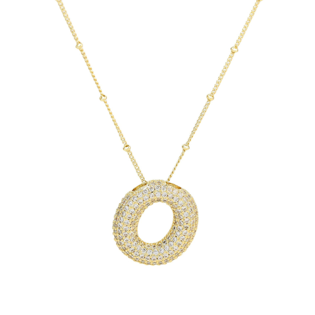 Savannah | Diamond Bubble Letter Necklace