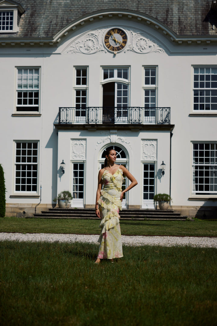 Cassidy | Sleeveless Ruffle Dress