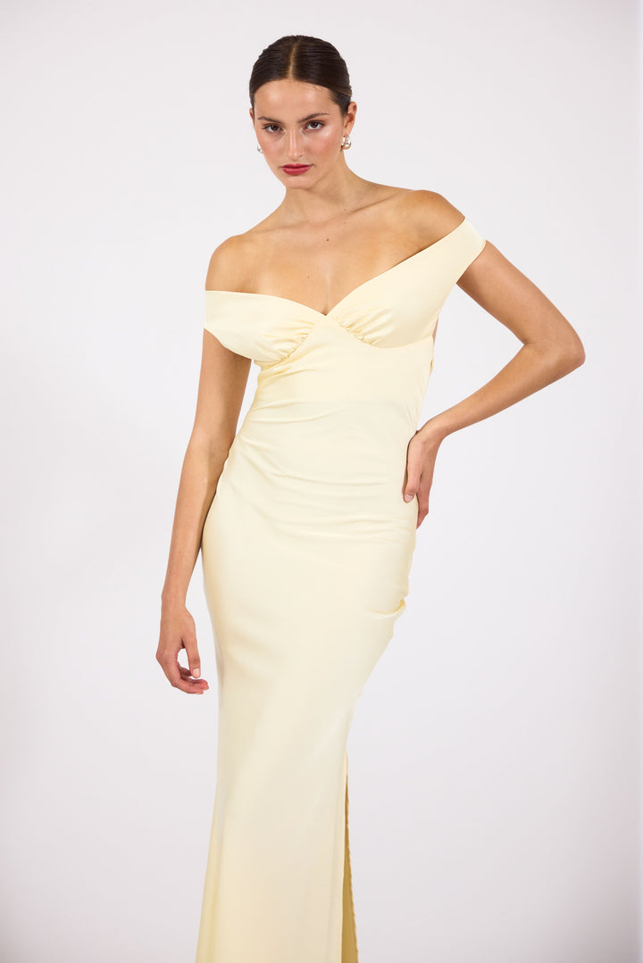 Emory | Satin Open-Back Maxi Dress