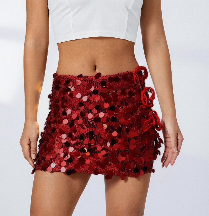 Hadassah | Glitter Sequin Mini Skirt