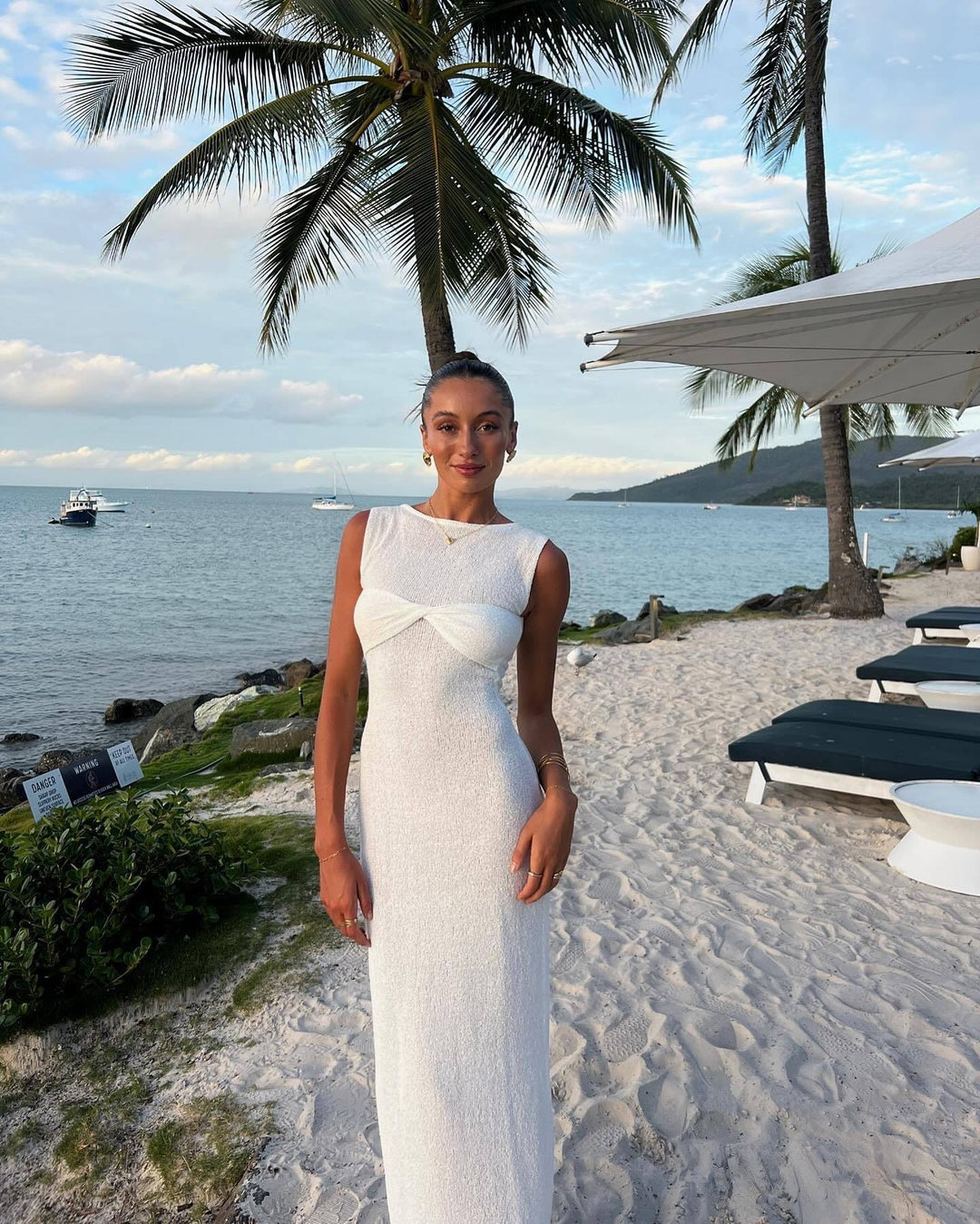 Mika | Round Neck Knitted Maxi Dress