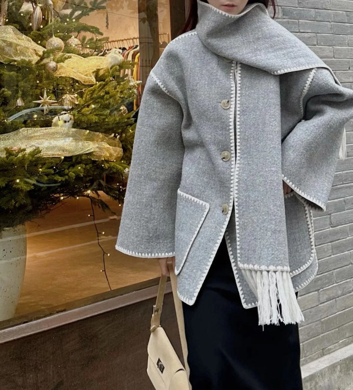 Lydia | Scarf Jacket