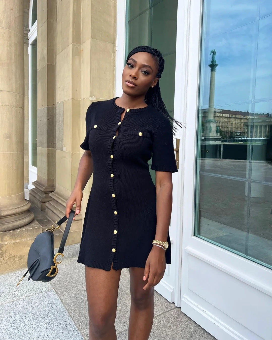 Holly | Knitted Mini Dress