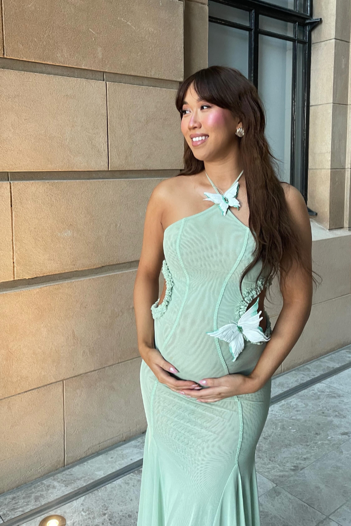 Francesca | Maternity Mermaid-Fit Maxi Dress