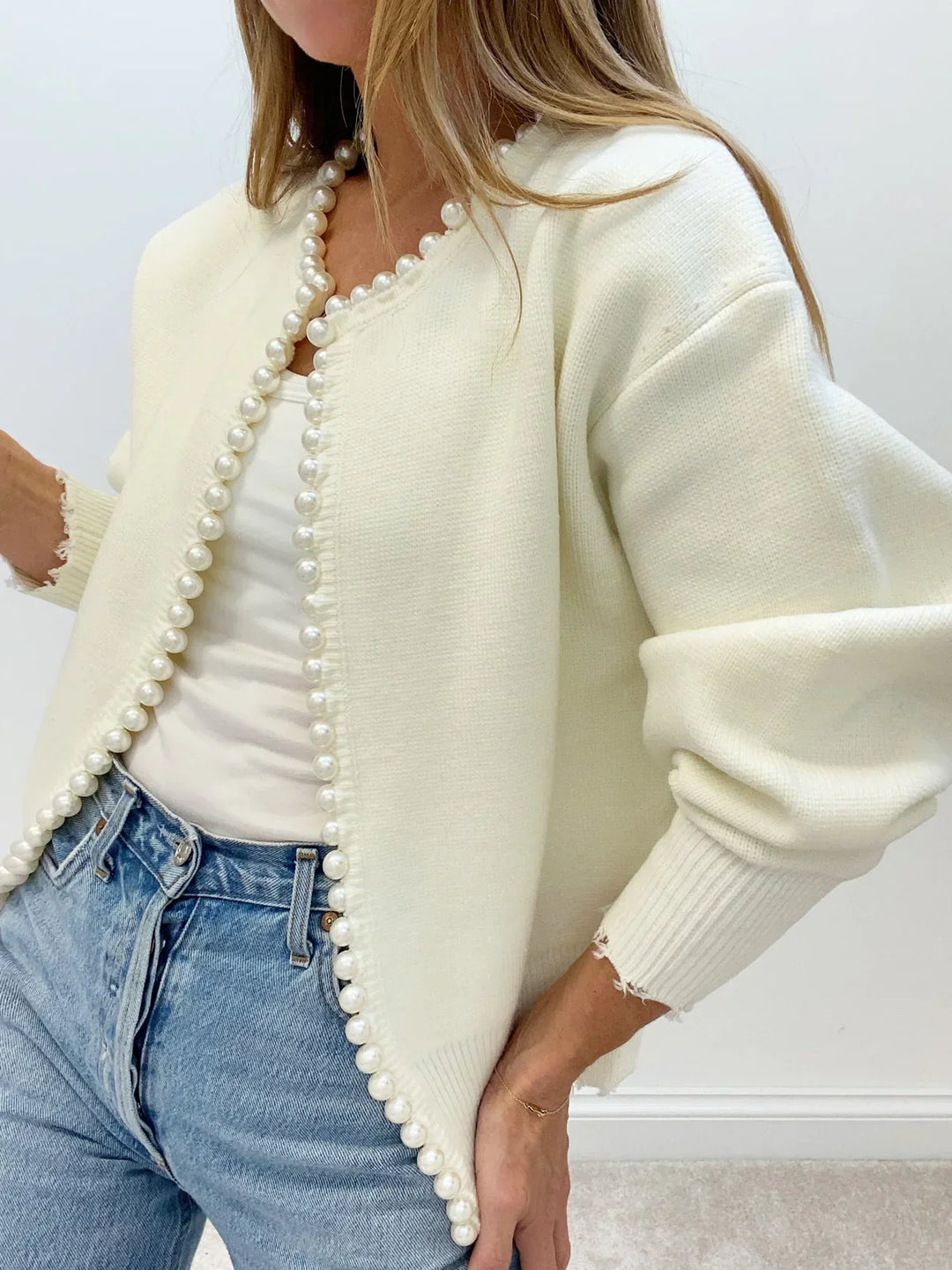 Nancy | Pearl Cardigan