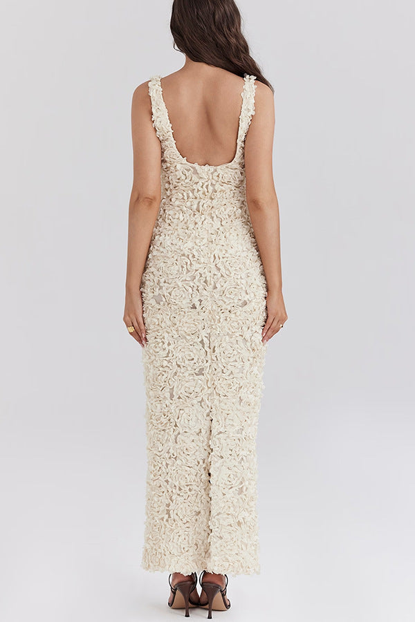 Lyra | Floral Backless Maxi Dress