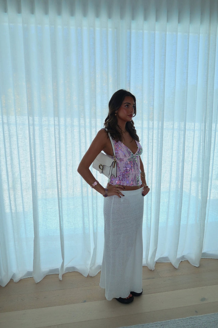 Ivanna | Sequin Halter Tank Top