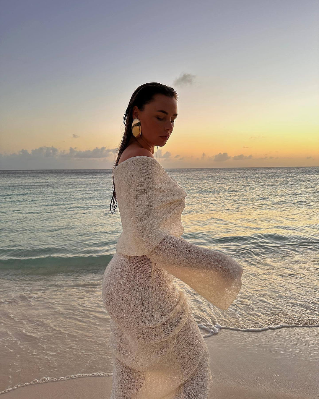 Nayara | Elegant Off Shoulder Maxi Dress