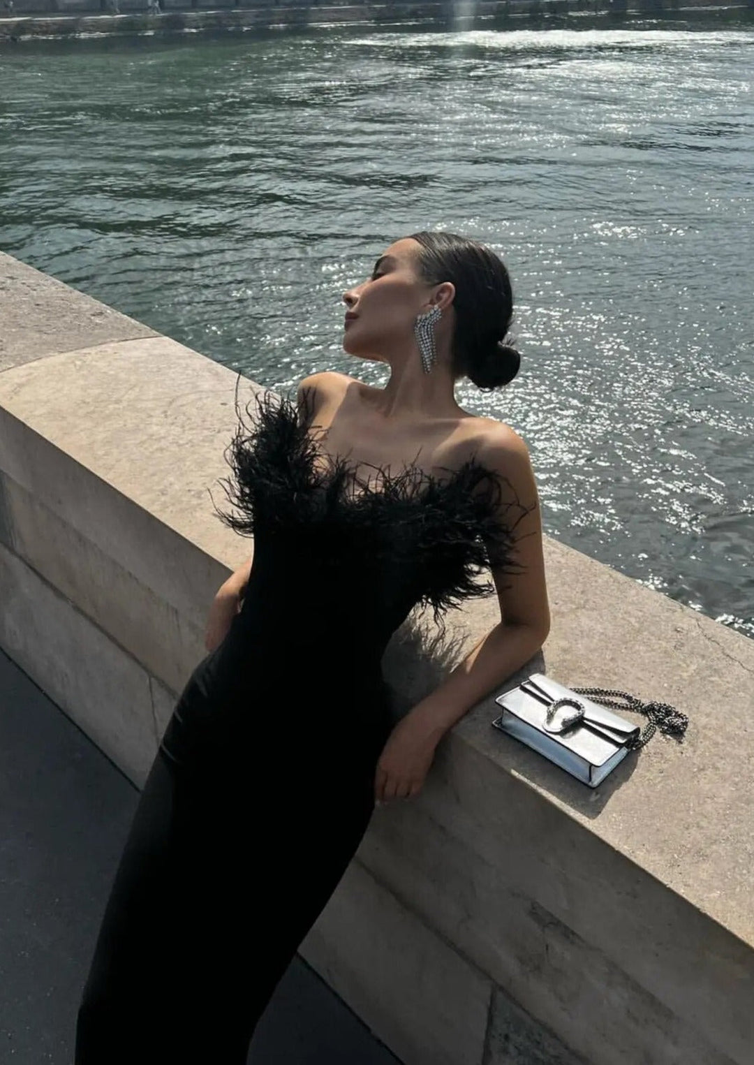 Anastasia | Luxurious Feather Dress