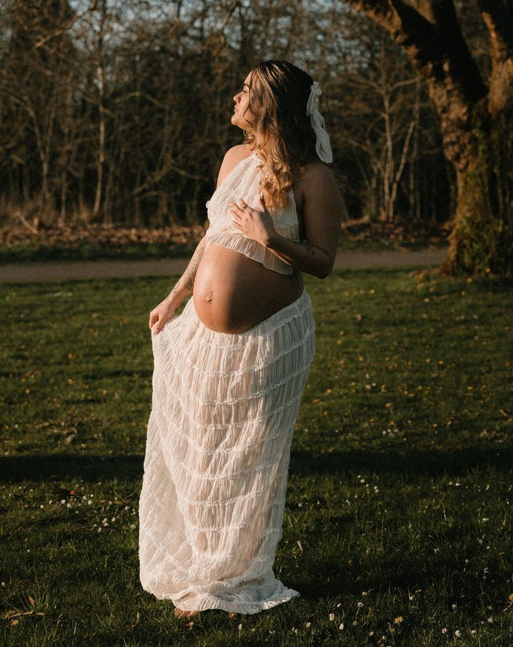 Beatrice | Maternity Bohemian Ruffle Set