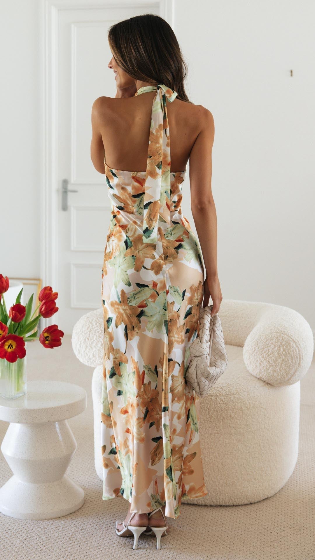 Shannon | Floral Halter Maxi Dress