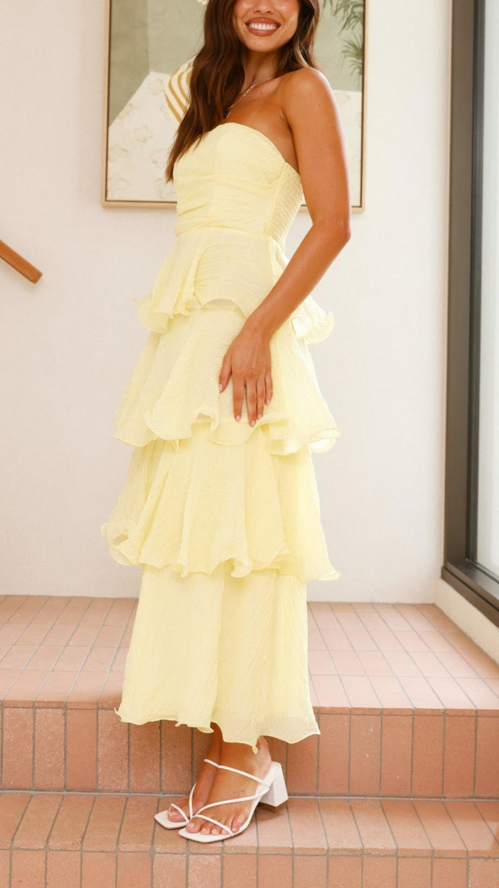 Kate | Tiered Ruffle Maxi Dress