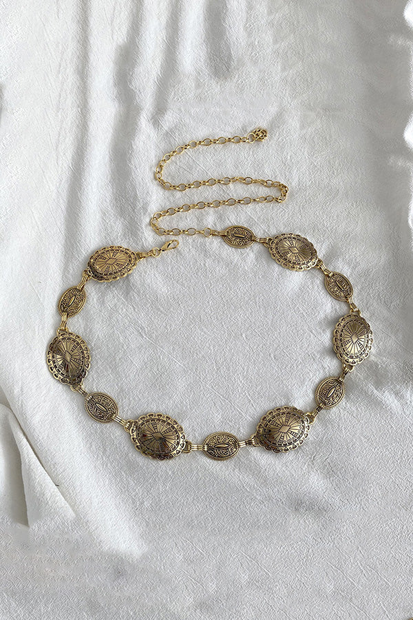 Raegan | Retro Geometric Waist Chain