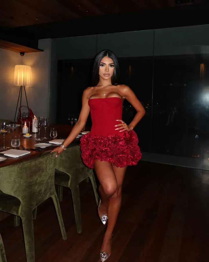 Jayla | Elegant Strapless Corset Mini Dress