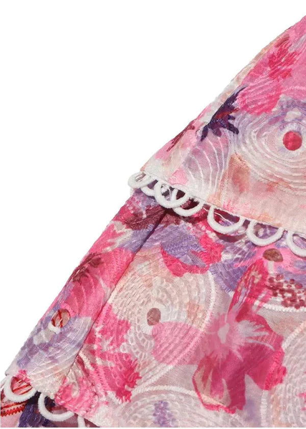 Cecilia | Strapless Floral Dress